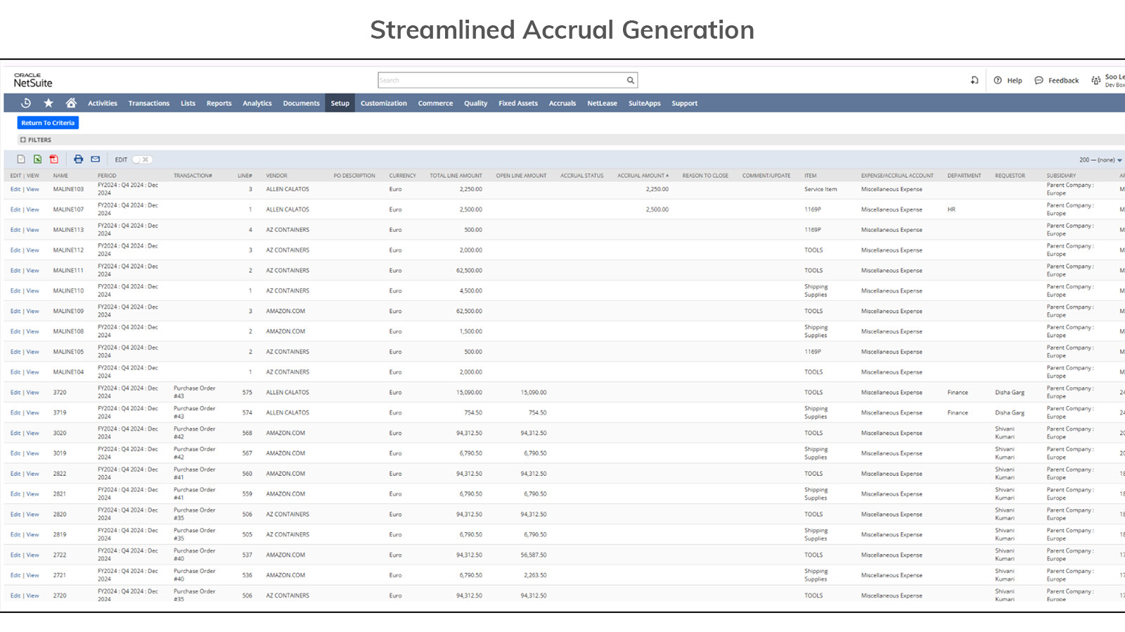 Streamlined Accrual Generation diagram